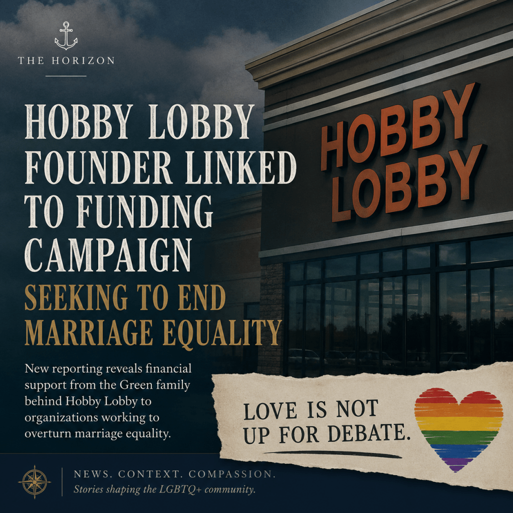 Hobby Lobby Founder Linked to Funding Campaign Seeking to End Marriage Equality